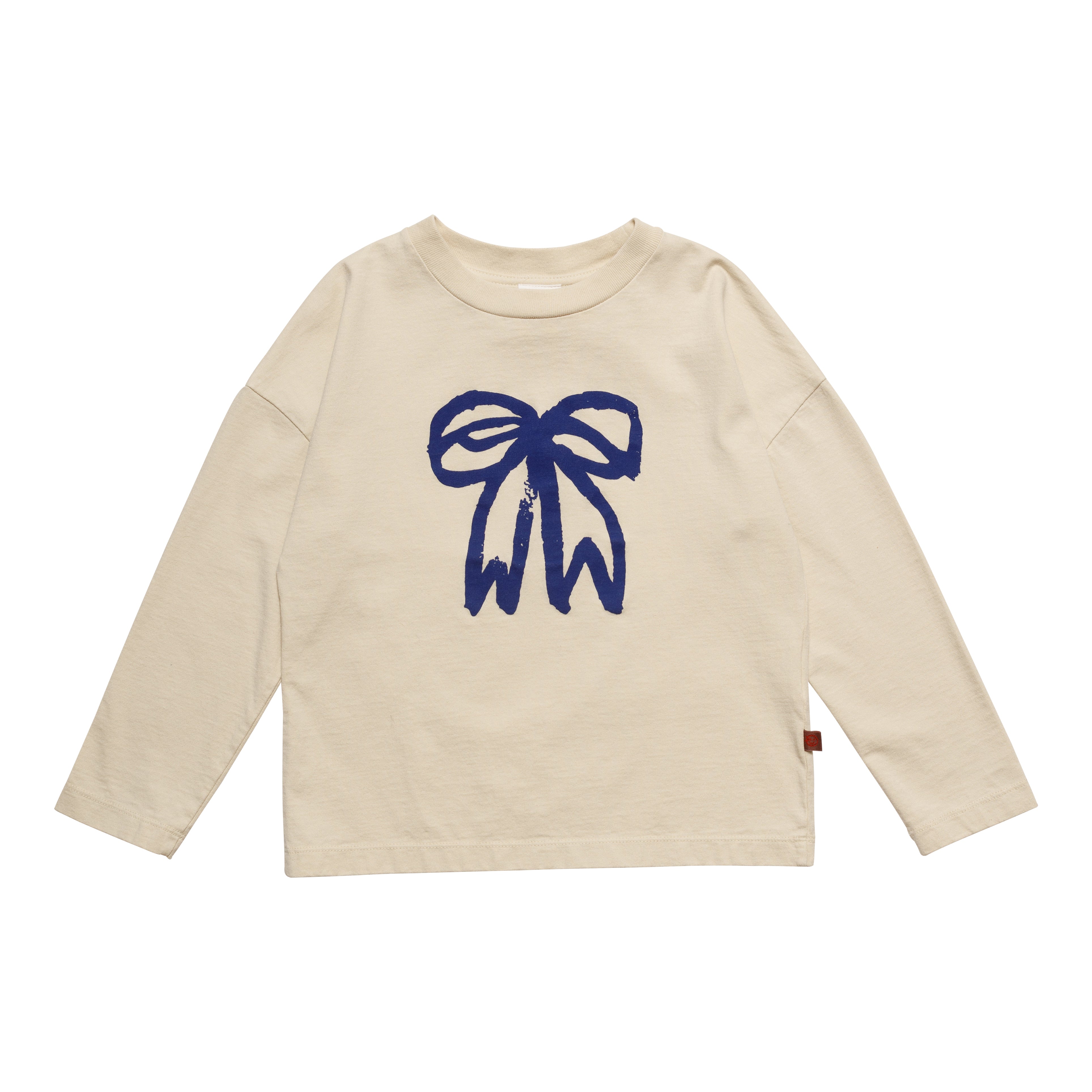 Girls White Printed Cotton T-Shirt