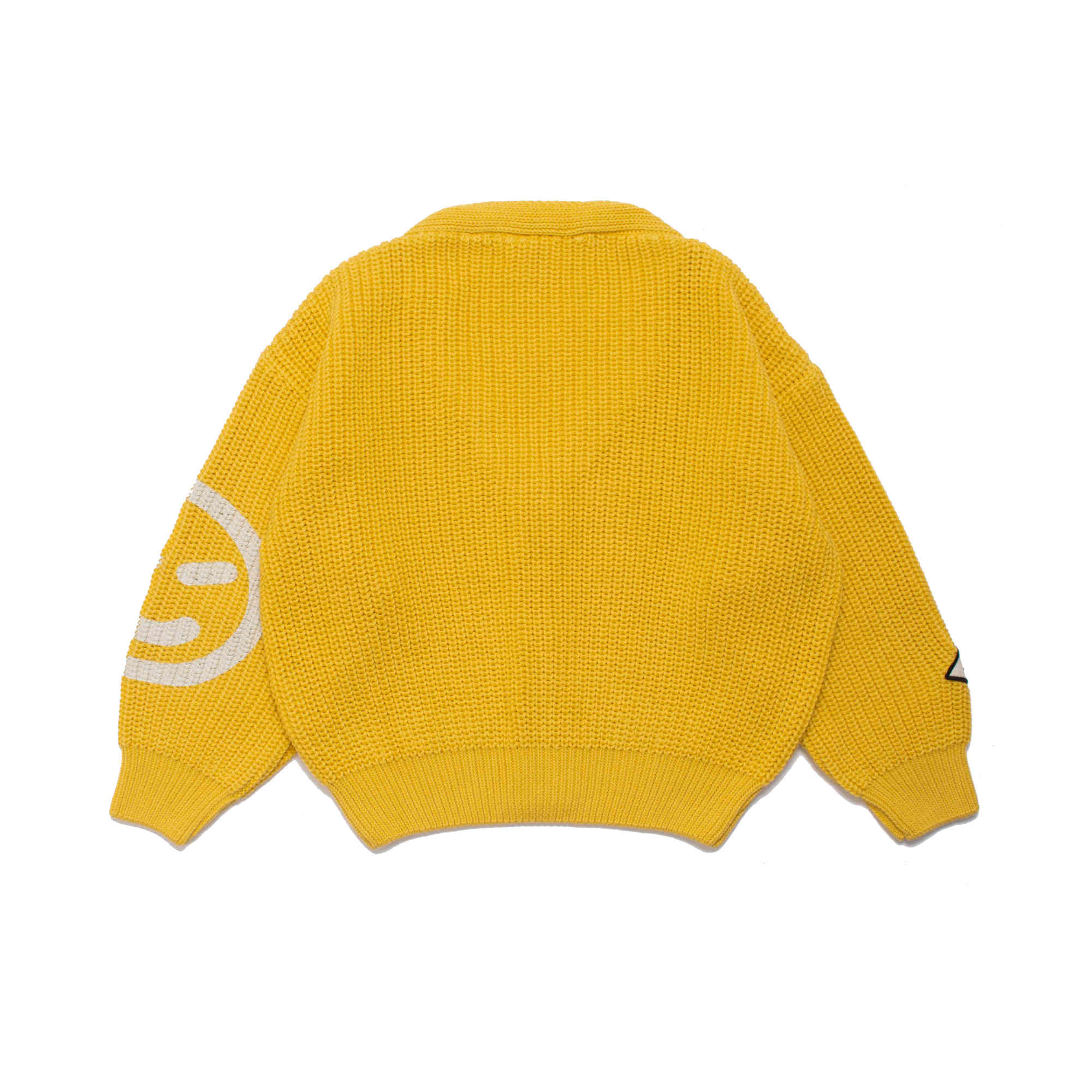 Girls Yellow Cotton Cardigan