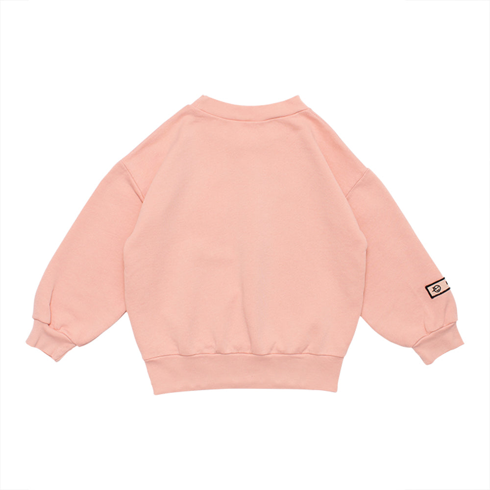 Boys & Girls Pink Logo Cotton Sweatshirt