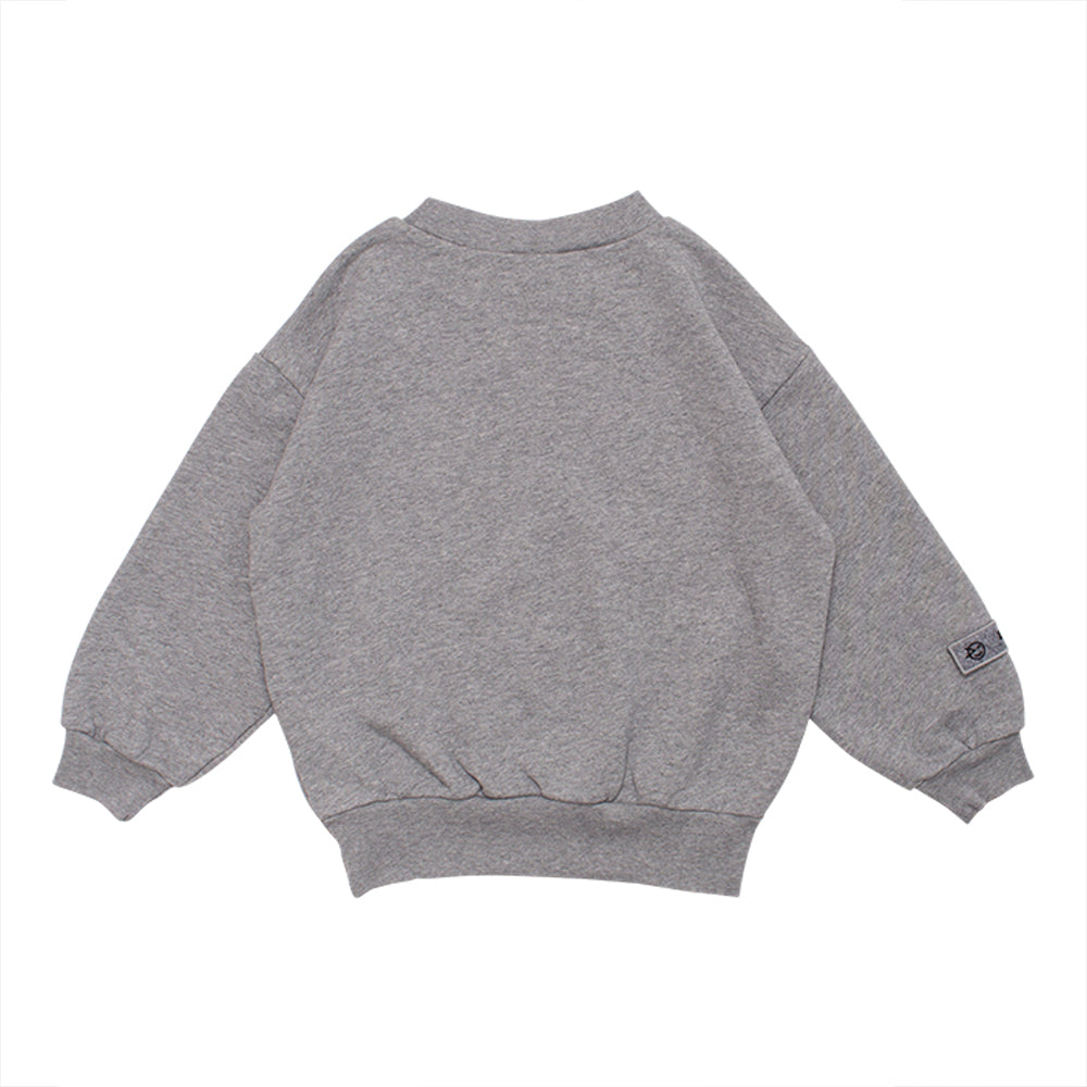 Boys & Girls Grey Logo Cotton Sweatshirt