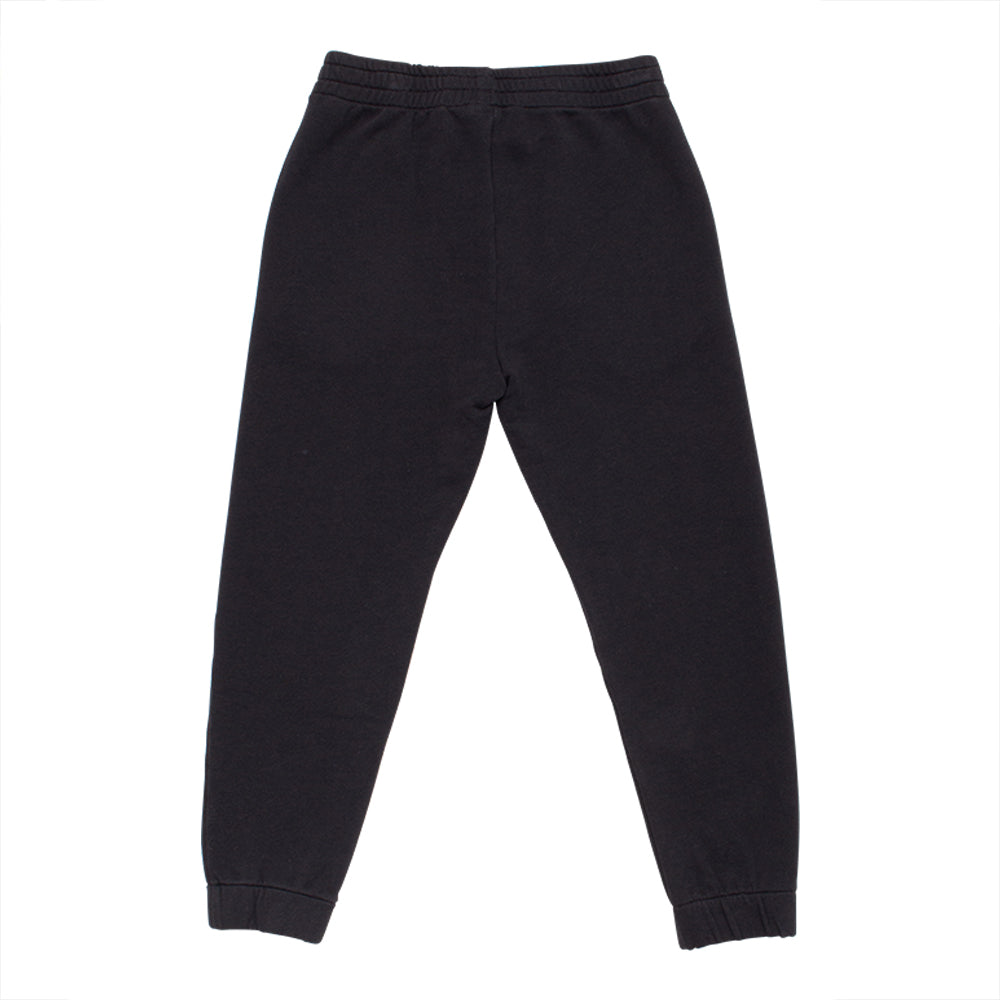 Boys & Girls Black Logo Cotton Trousers