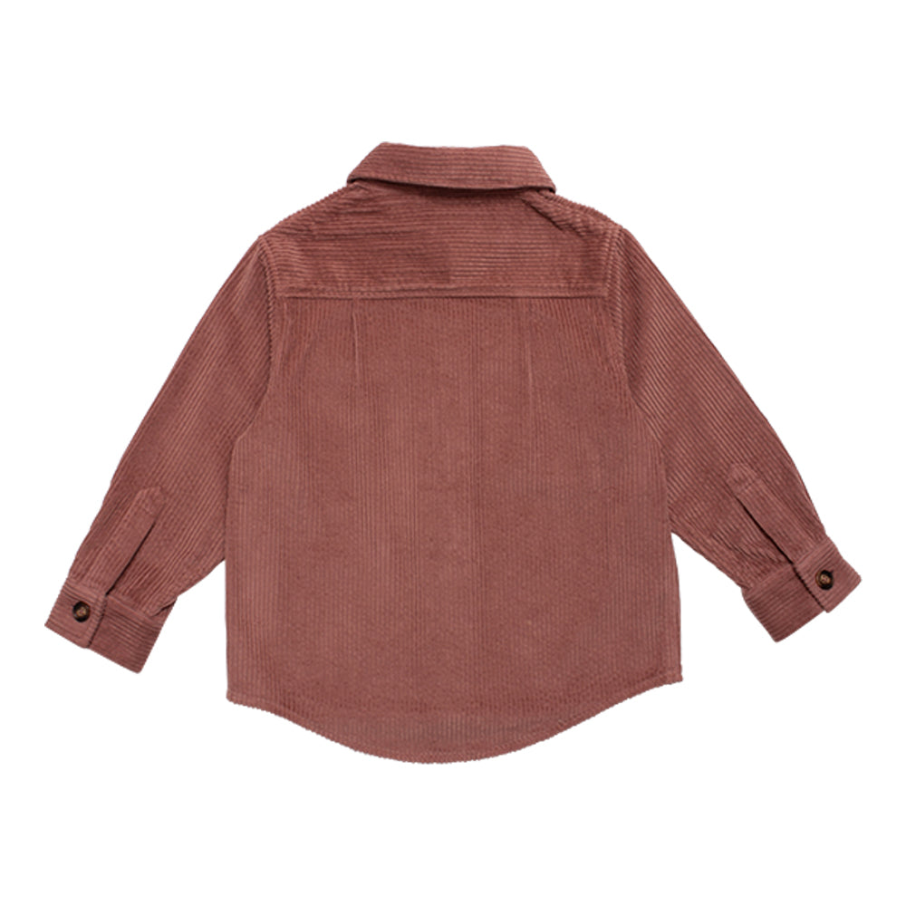 Boys & Girls Dark Pink Cotton Shirt