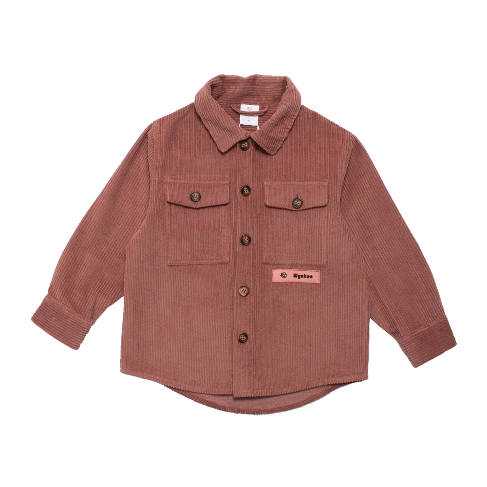 Boys & Girls Dark Pink Cotton Shirt