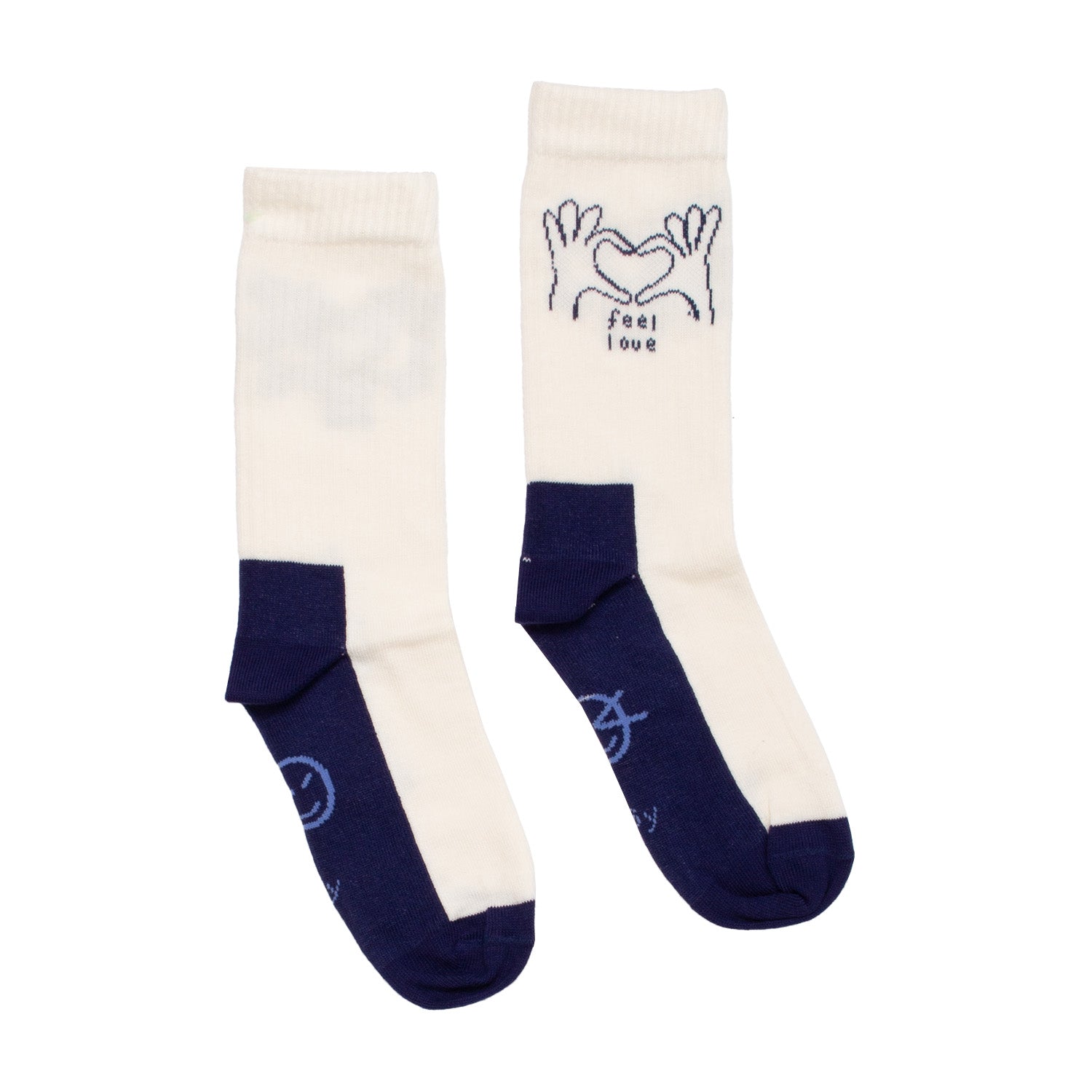 Boys & Girls Navy Logo Cotton Socks