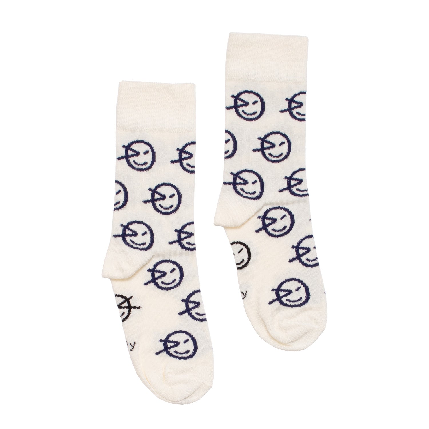 Boys & Girls White Logo Cotton Socks