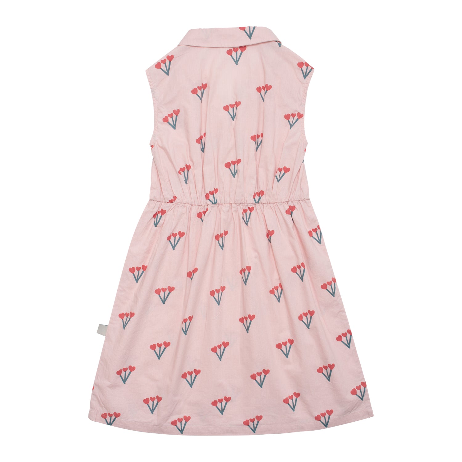 Girls Pink Flower Cotton Dress