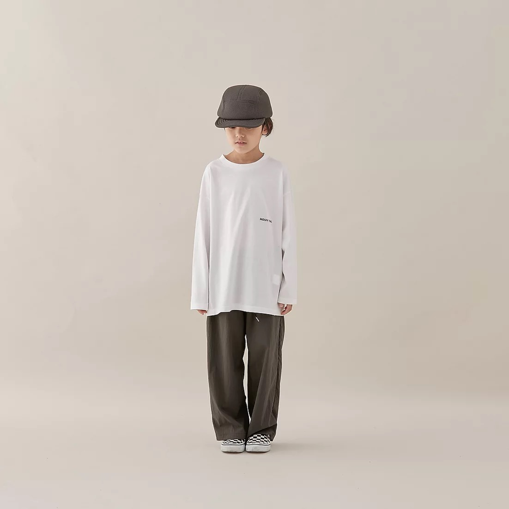 Boys & Girls White Cotton Long Sleeves T-Shirt