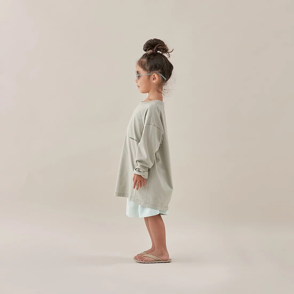 Boys & Girls Green Cotton Long Sleeves T-Shirt