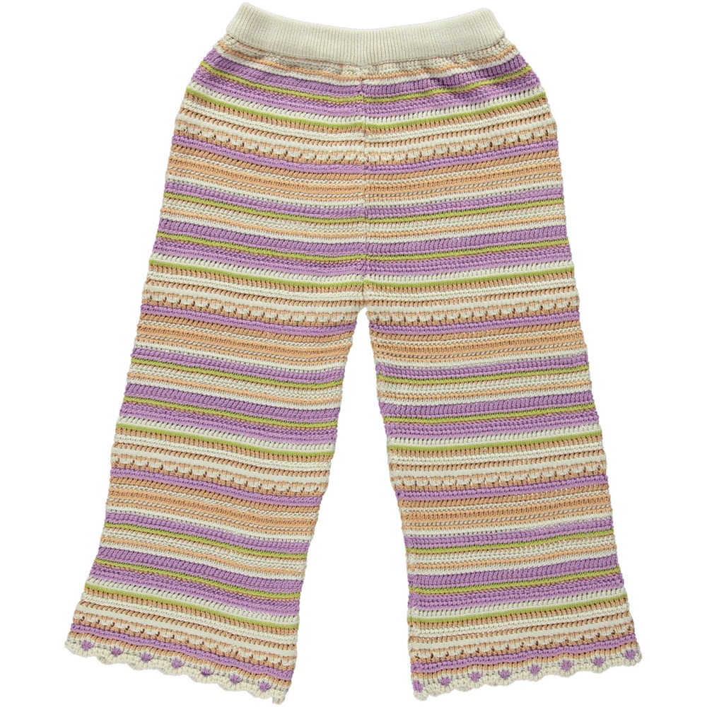 Girls Multicolor Cotton Trousers