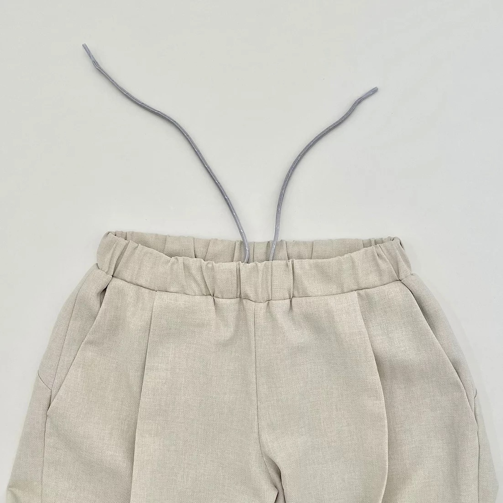Pantalons beiges pour garçons et filles