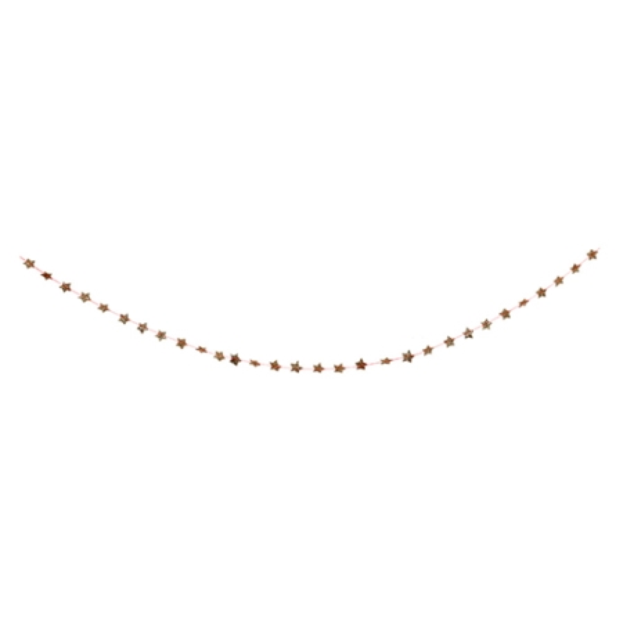 gold star mini garland