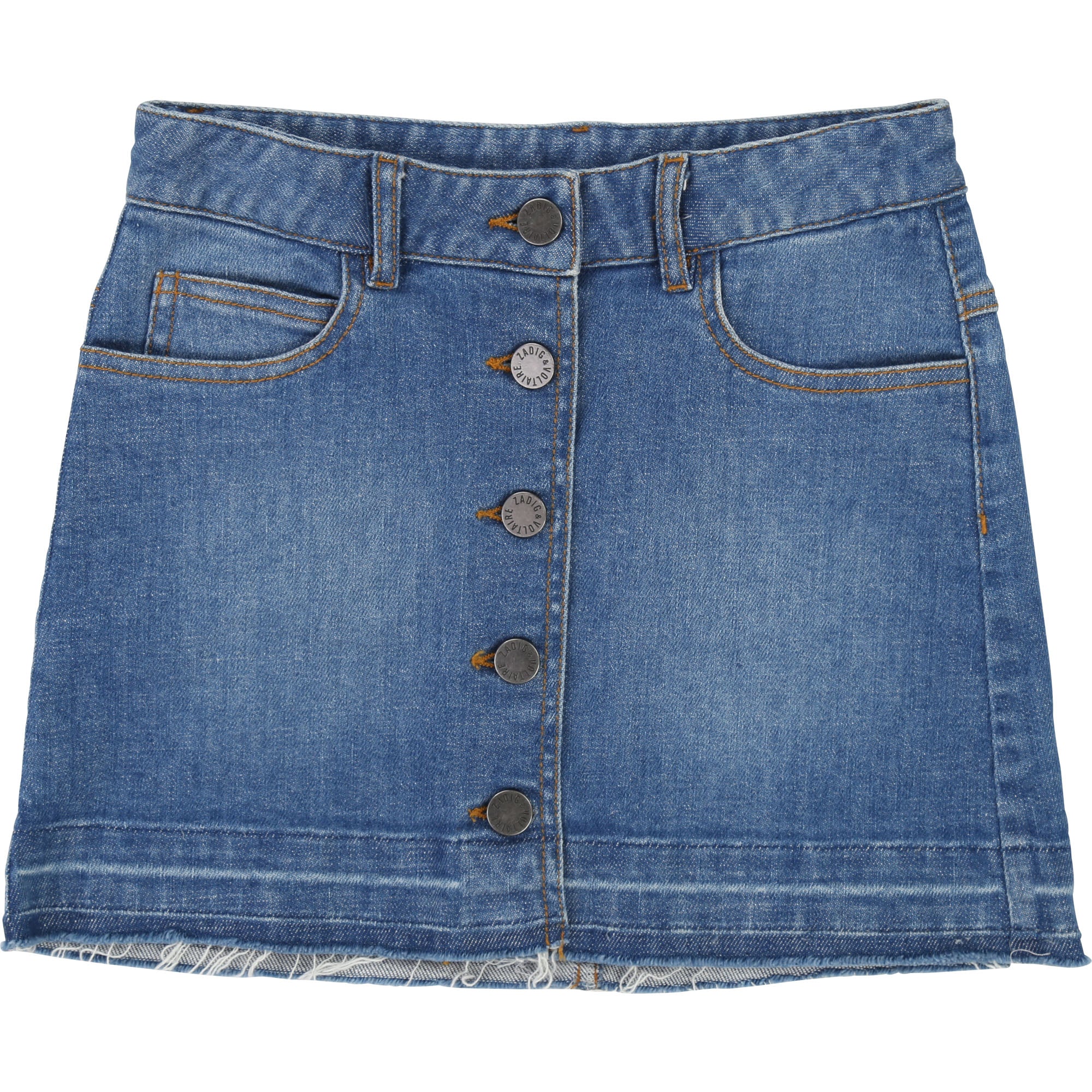 Girls Blue Denim Skirt