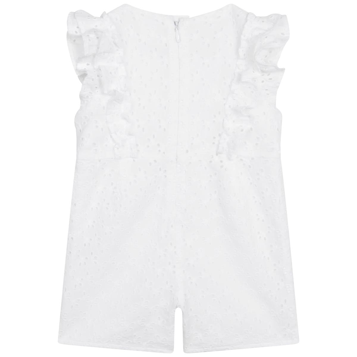 Girls White Babysuit