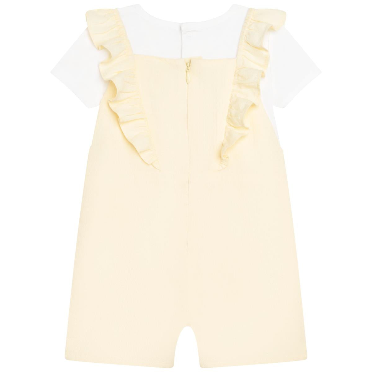 Girls Yellow T-Shirt & Shorts
