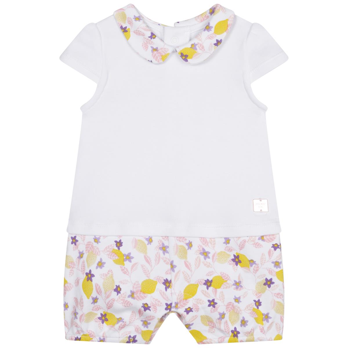 Baby Girls White Babysuit