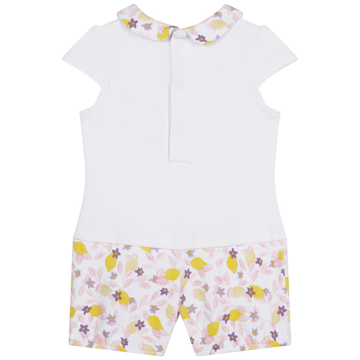 Baby Girls White Babysuit