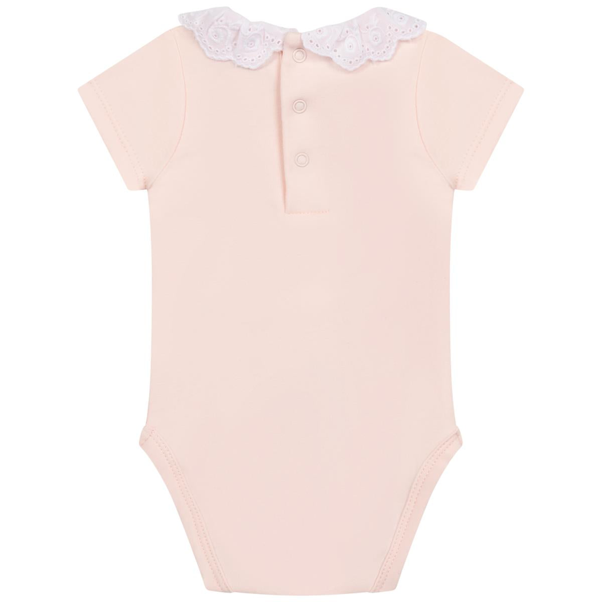 Baby Girls Pink Babysuit