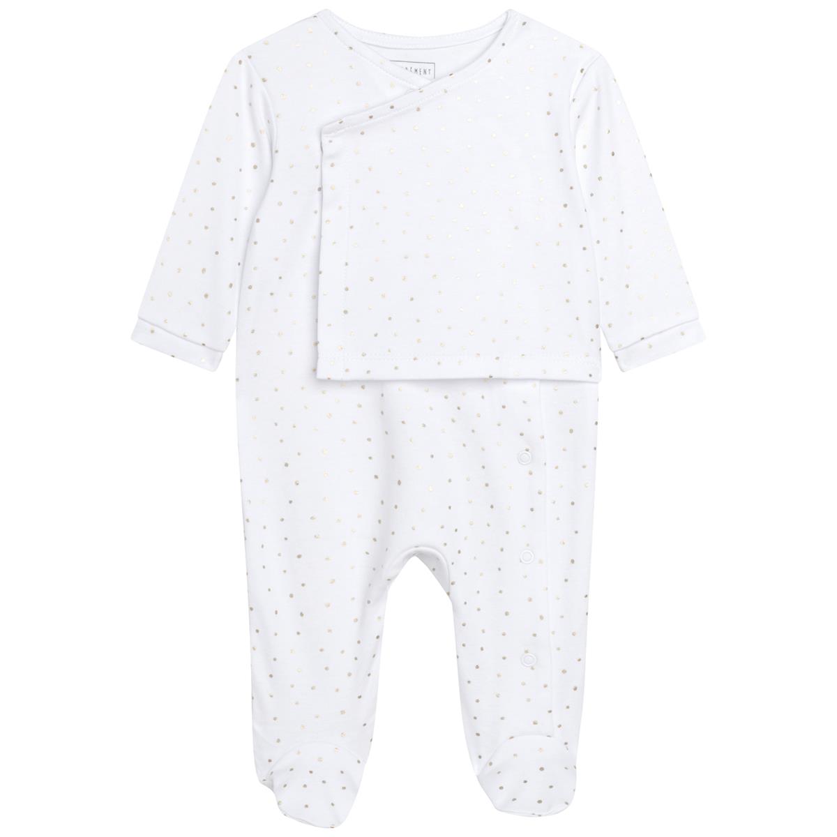 Baby Boys & Girls Wihte Babysuit