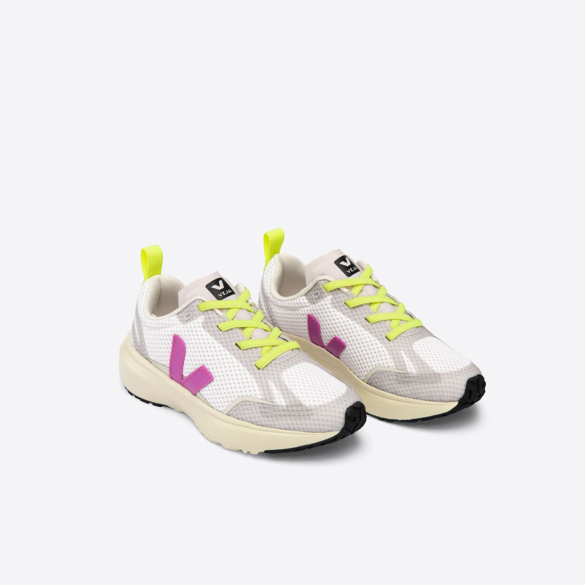 Boys & Girls White "CANARY ALVEOMESH" Shoes