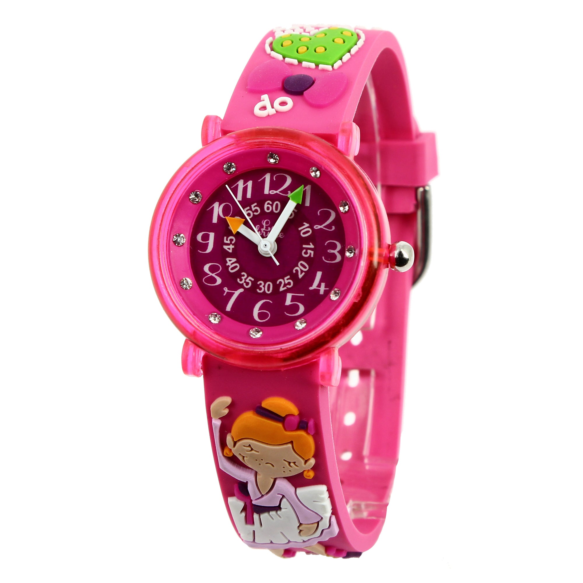 Girls Pink Ballerina Watch(6-9Y)
