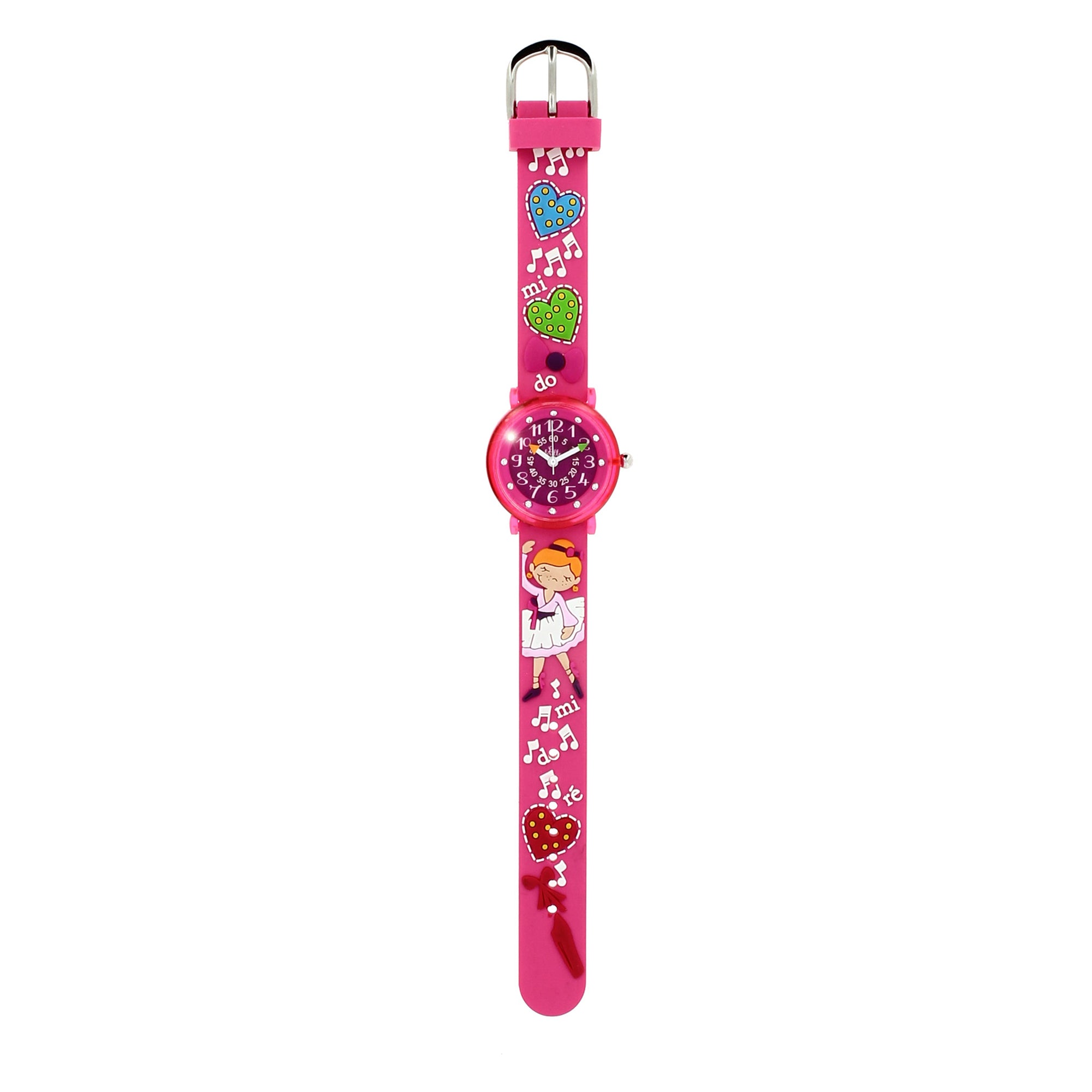 Girls Pink Ballerina Watch(6-9Y)