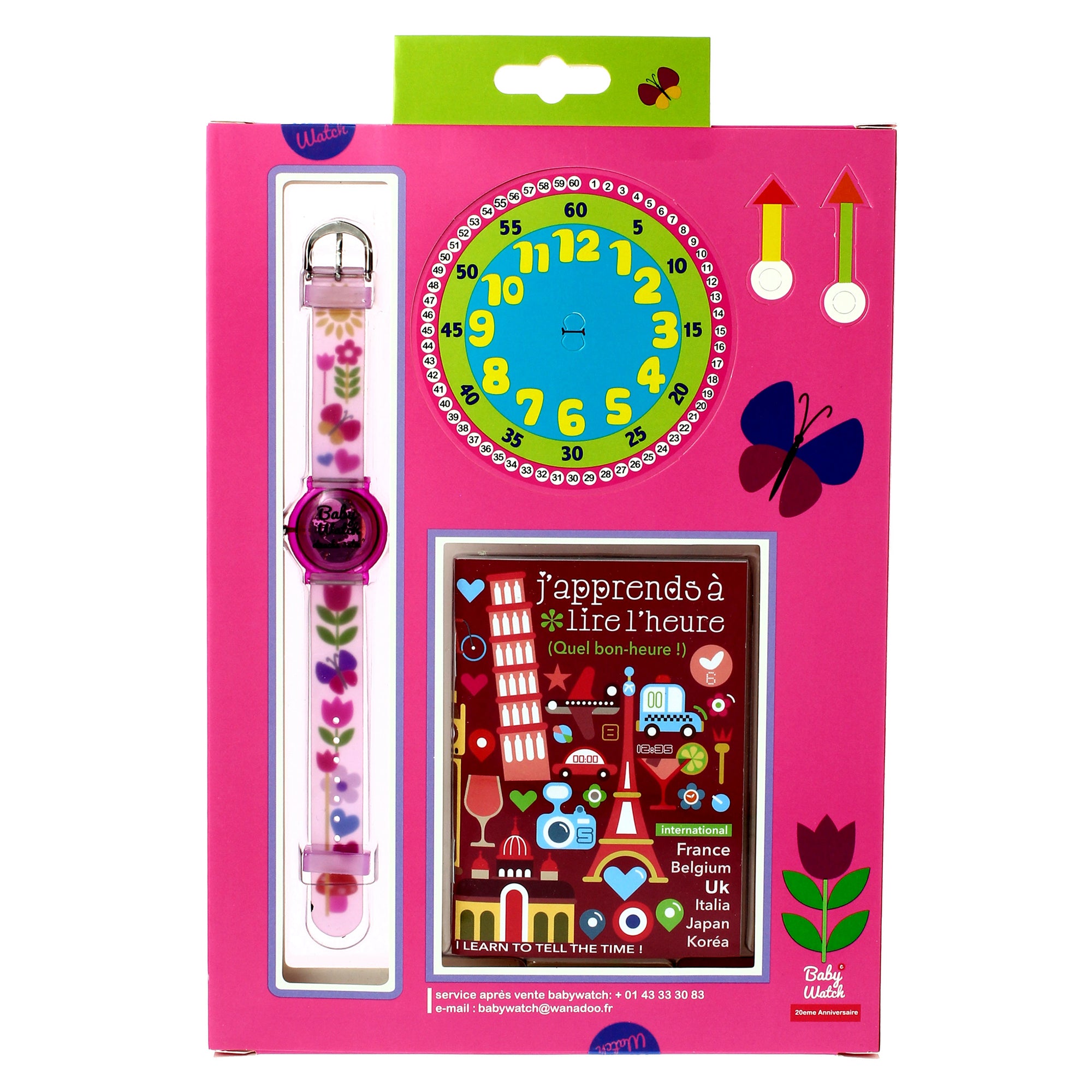 Girls Pink Tulip Watch(6-9Y)