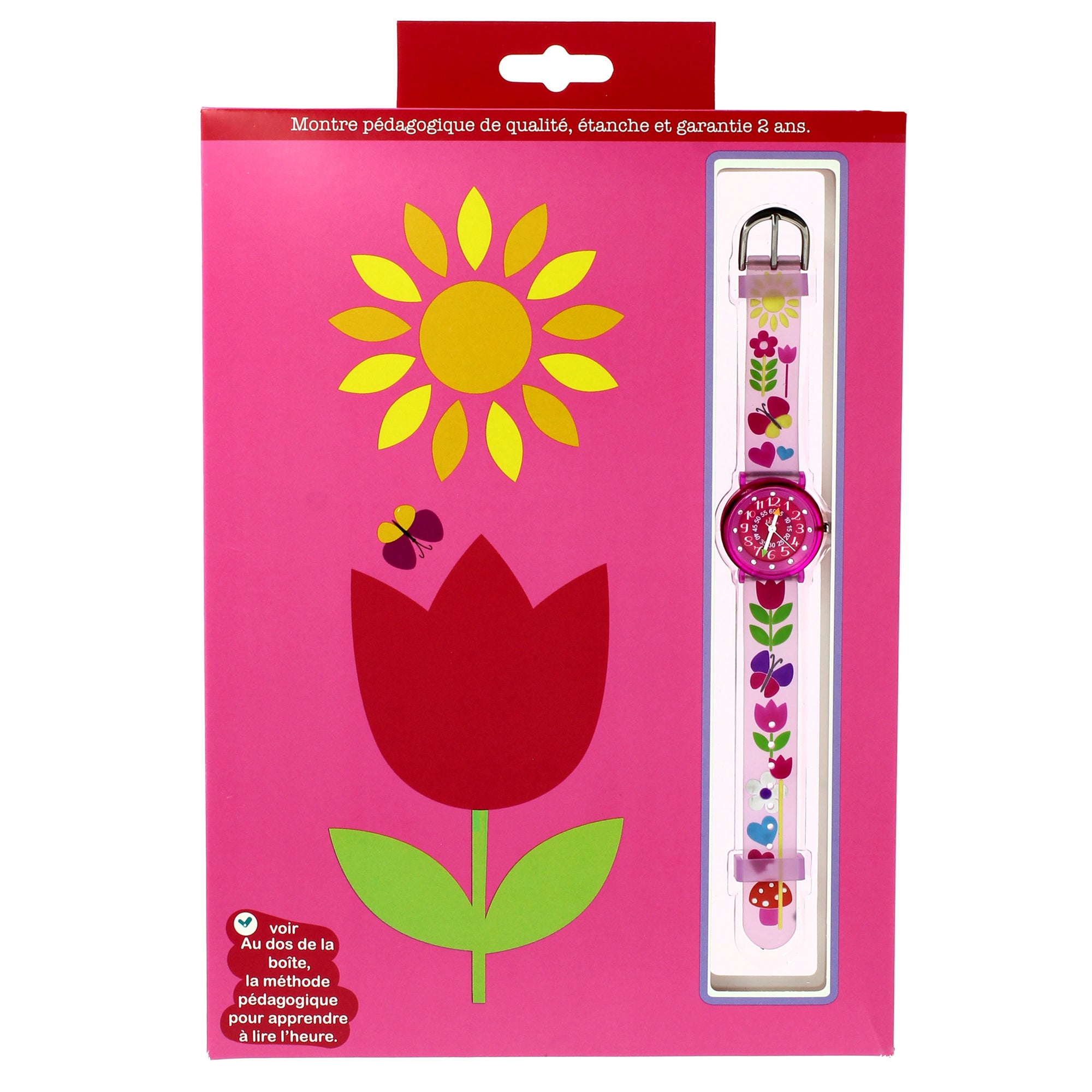 Girls Pink Tulip Watch(6-9Y)