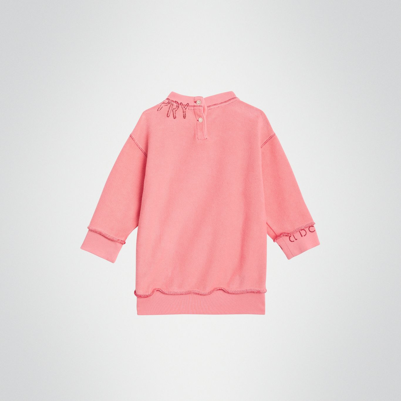 Baby Girls Bright Pink Cotton Dress