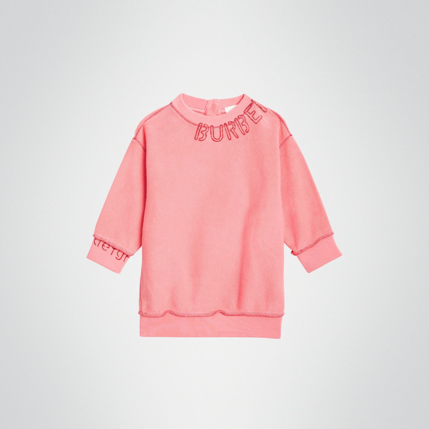 Baby Girls Bright Pink Cotton Dress