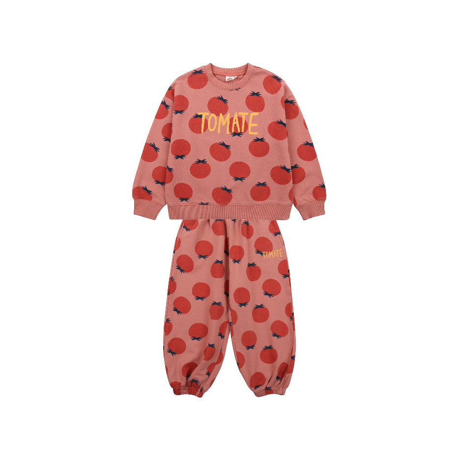 Boys & Girls Pink Printed Cotton Set