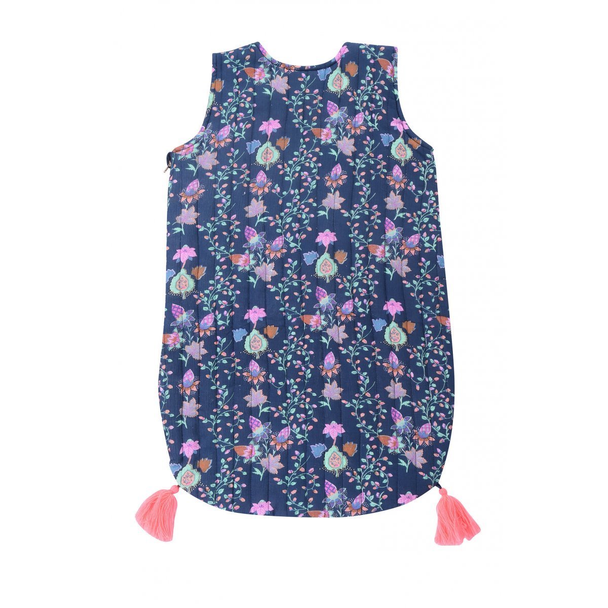 Baby Girls Blue Pine Cone Cotton Sleeping Bag