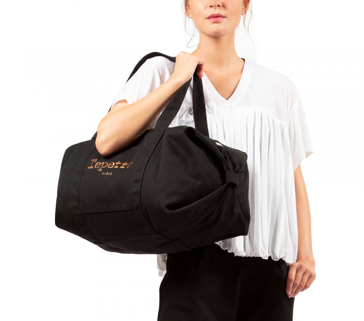 Sac de ballet noir pour filles (taille L)