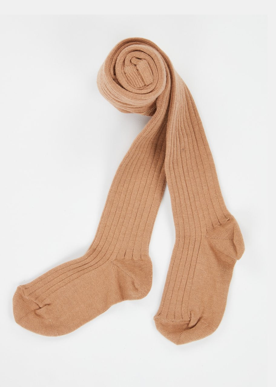 Baby Boys & Girls Camel Rib Tights