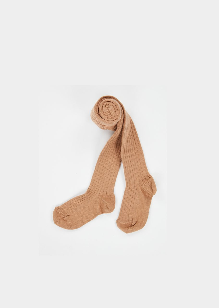 Baby Boys & Girls Camel Rib Tights