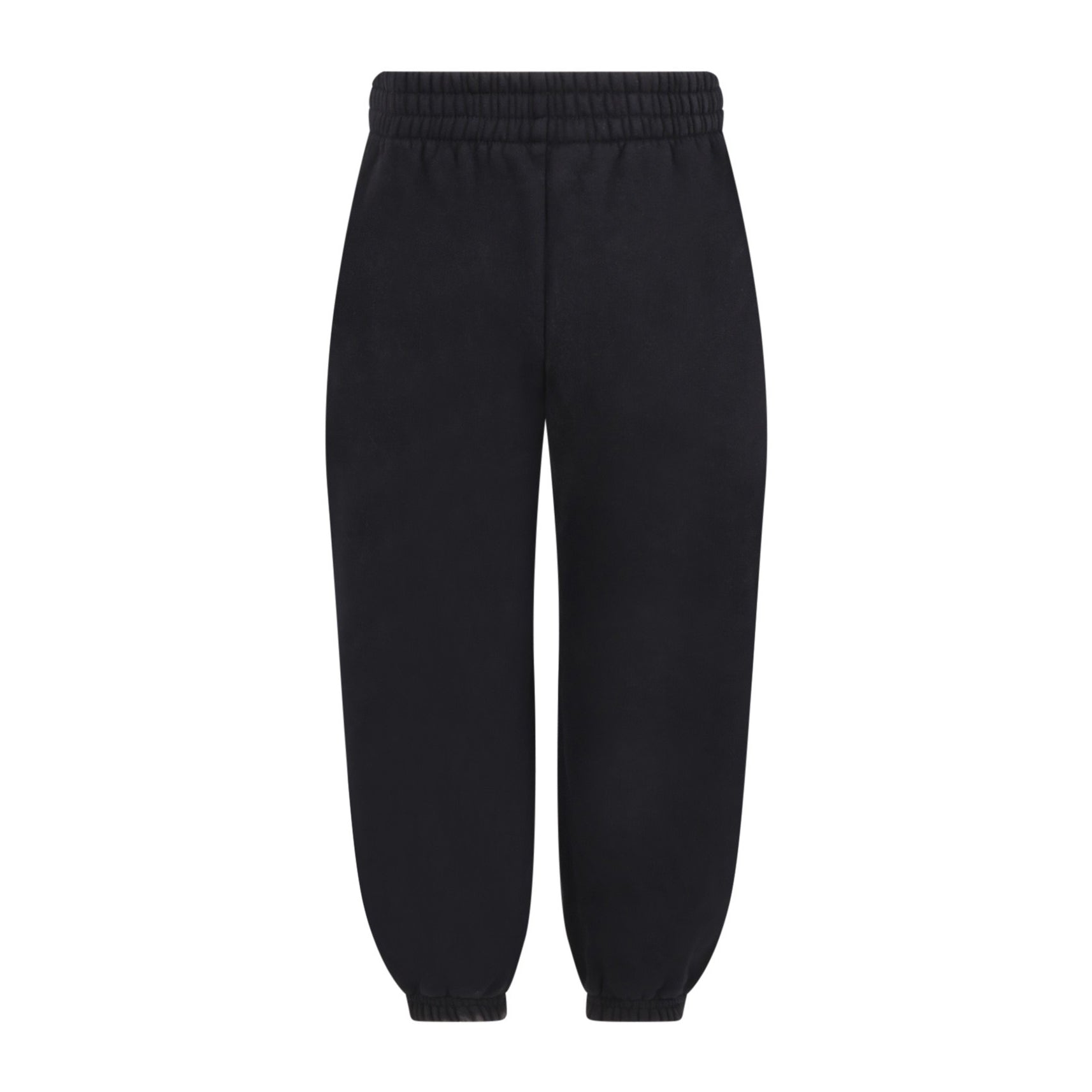 Boys & Girls Black Logo Cotton Trousers
