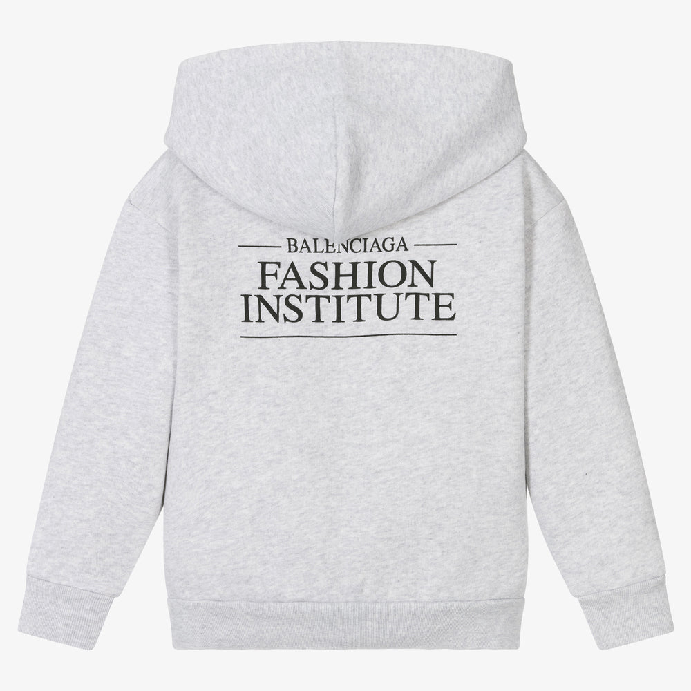 Boys & Girls Grey Hooded Sweatshirt
