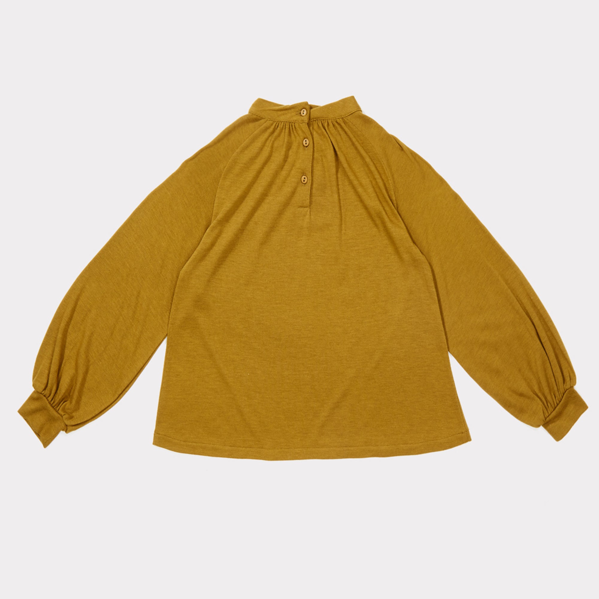 Girls Ocher Jersey Blouse