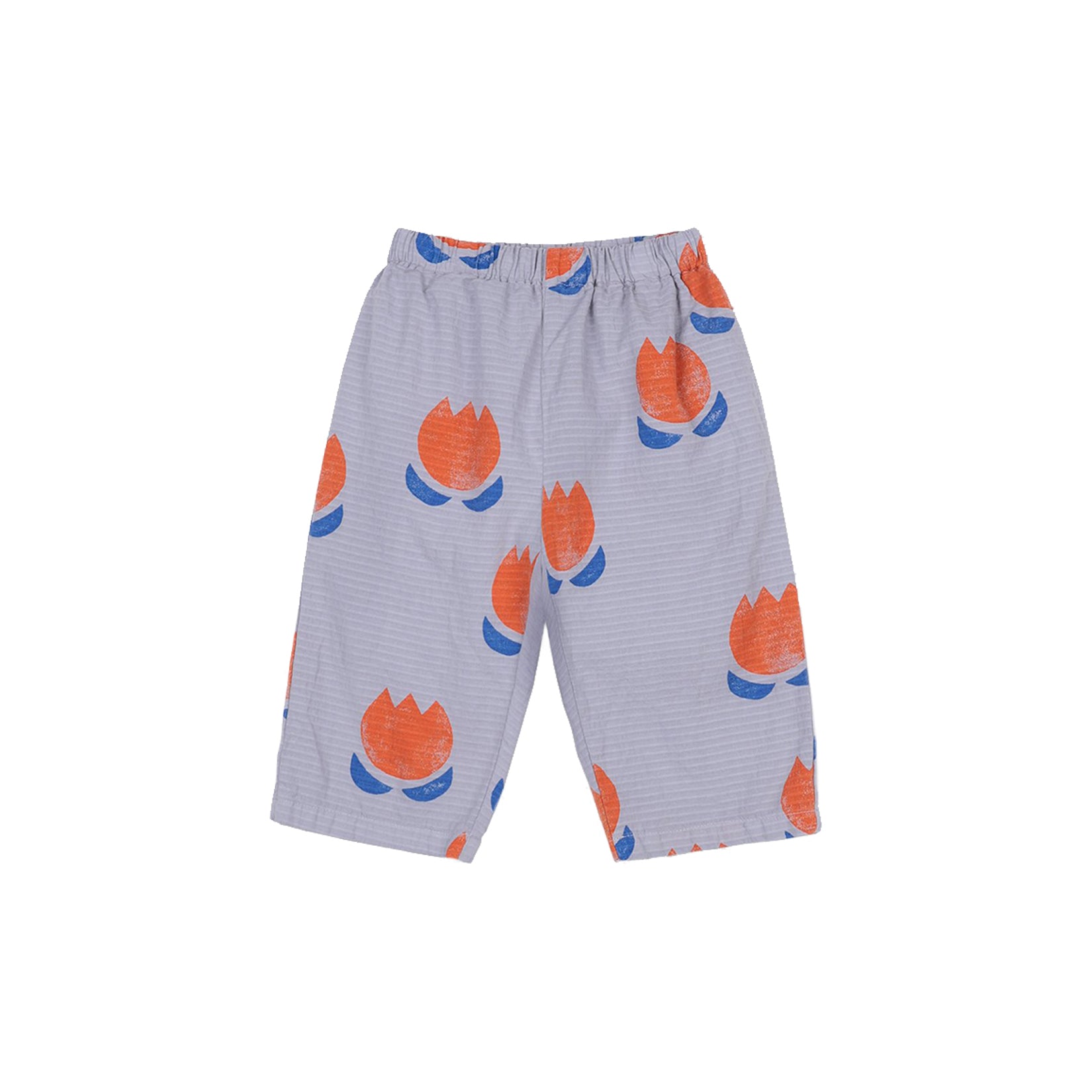 Baby Girls Lavender Printing Cotton Trousers