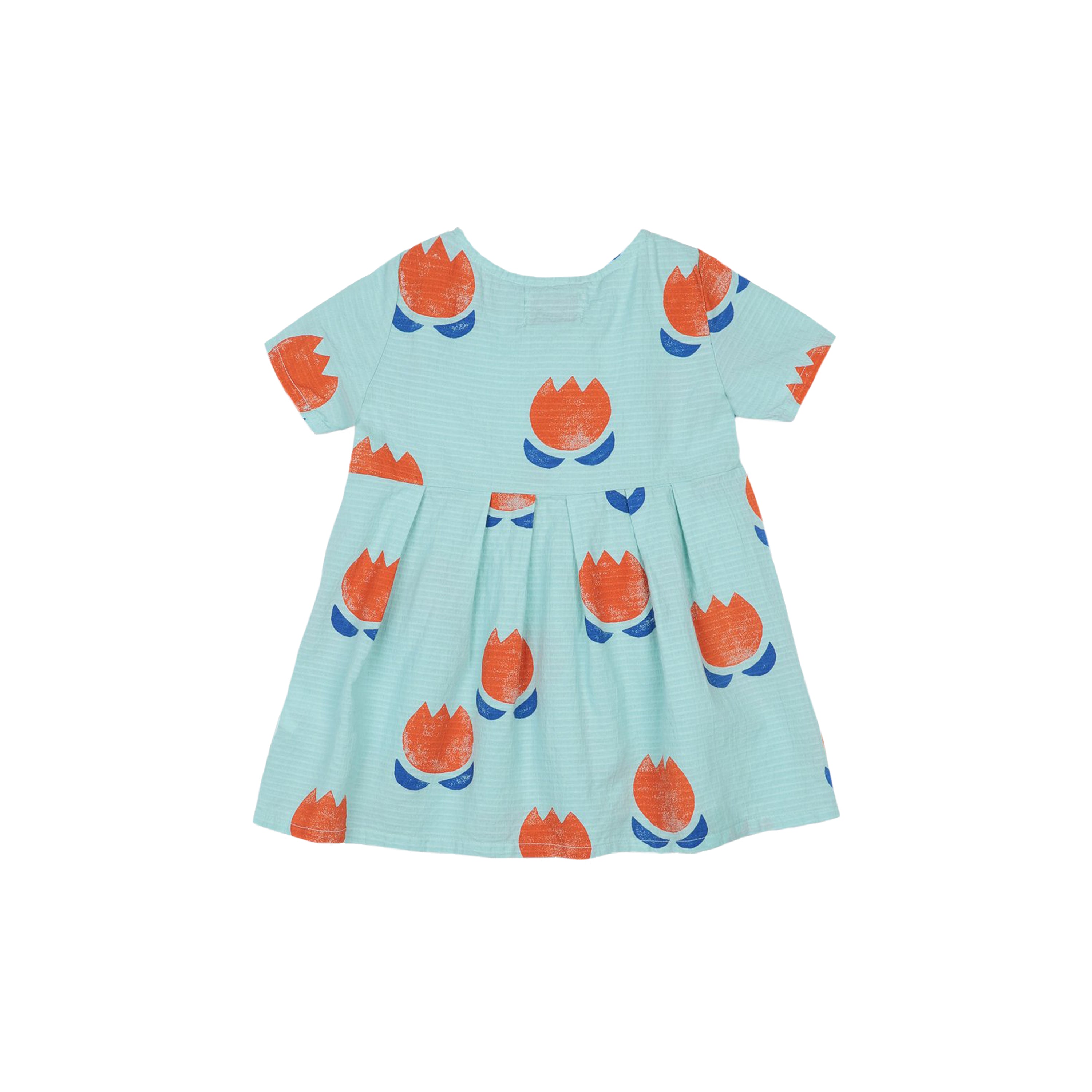Baby Girls Green Printing Cotton Dress