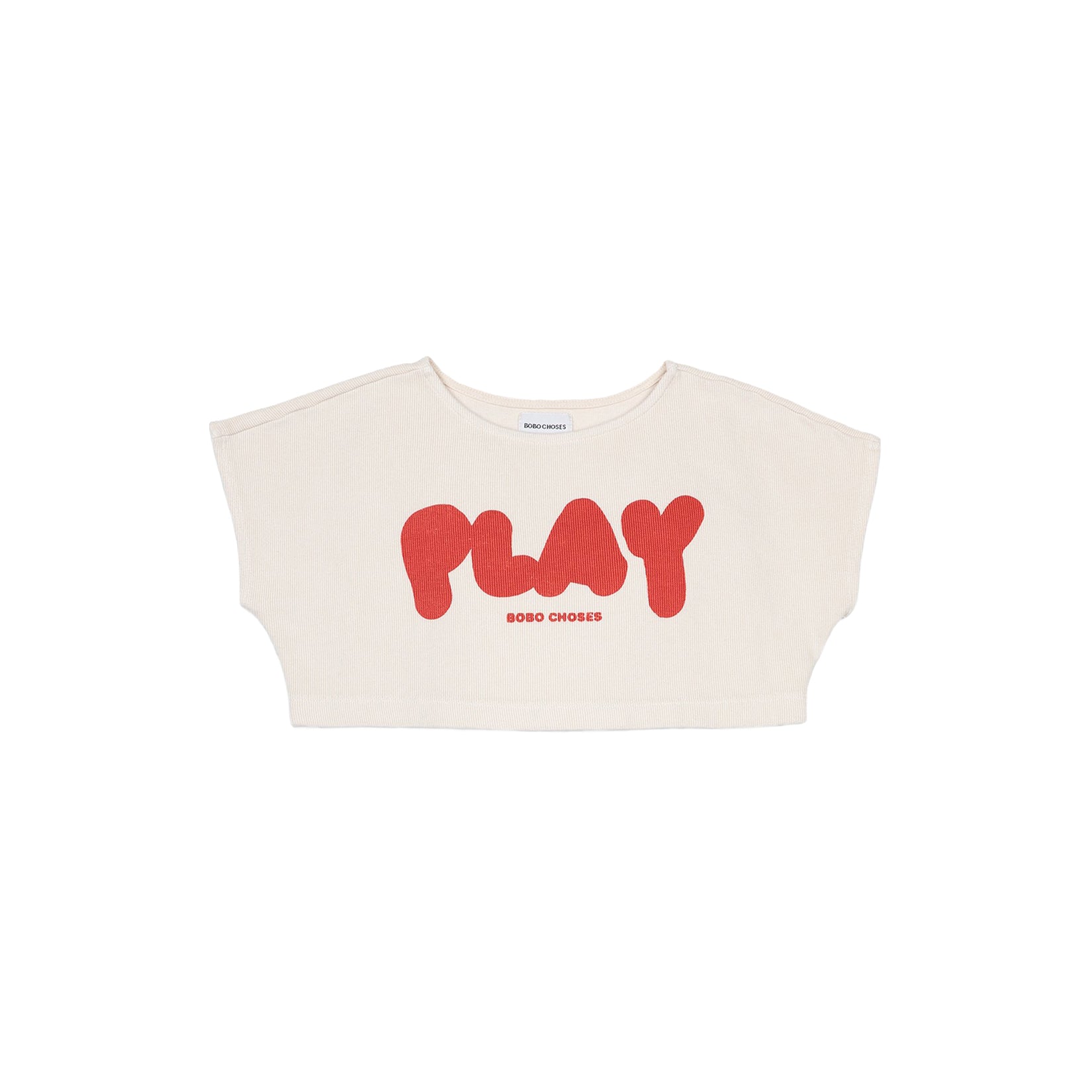 Girls White Play Cotton T-Shirt
