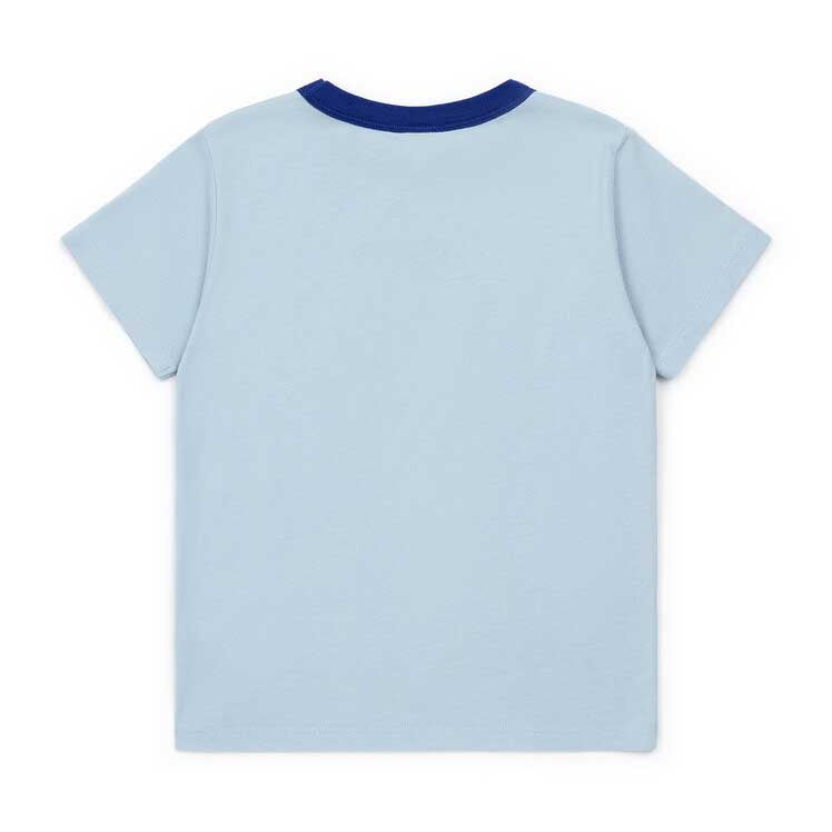 Boys & Girls Blue Cotton T-Shirt