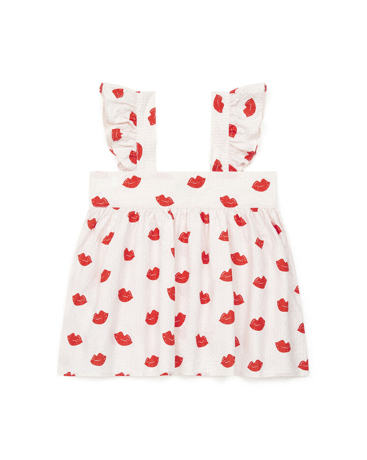 Girls White Cotton Top