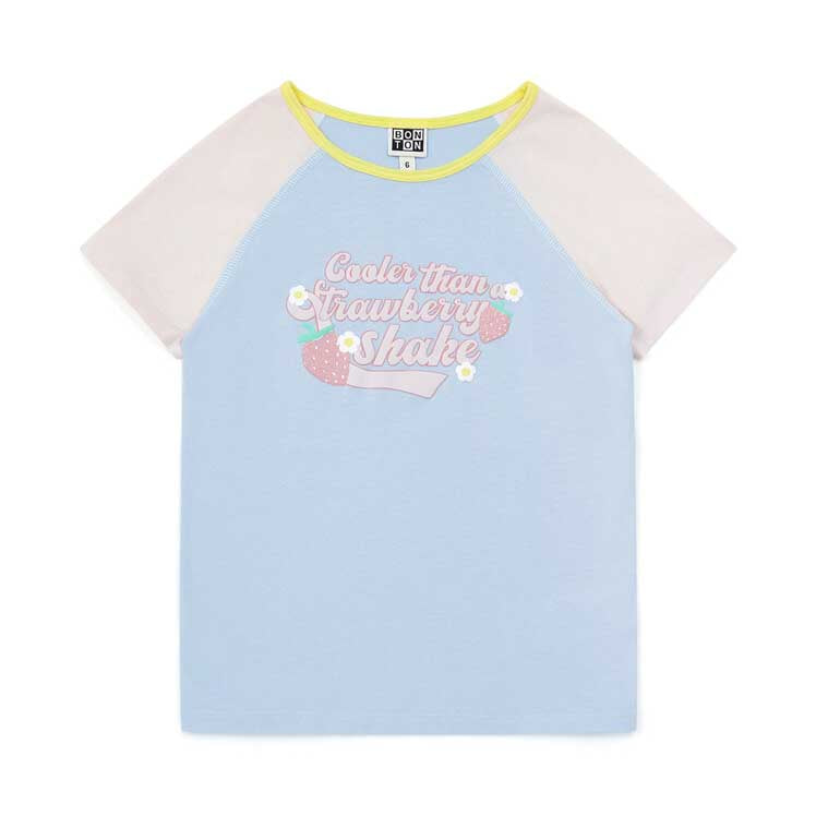 Boys & Girls Blue Cotton T-Shirt