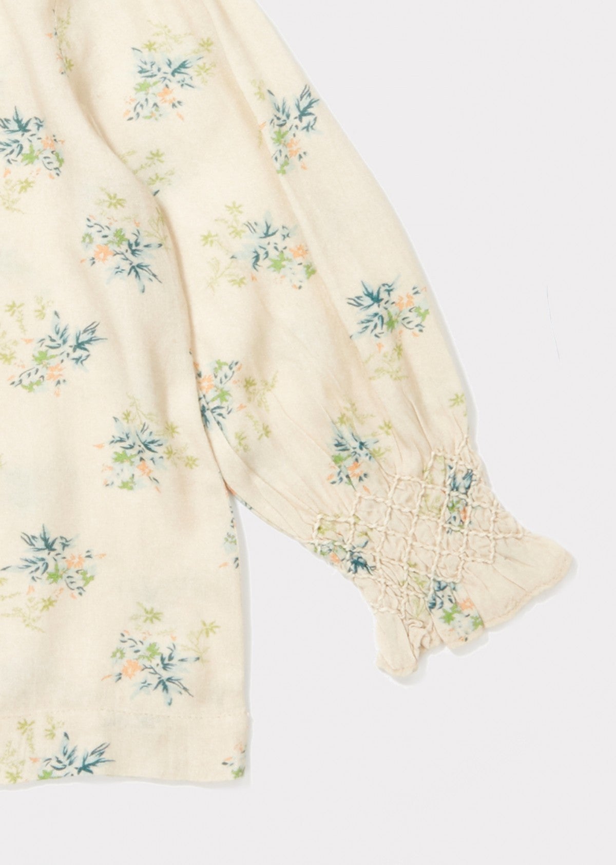 Girls Ivory Woven Blouse