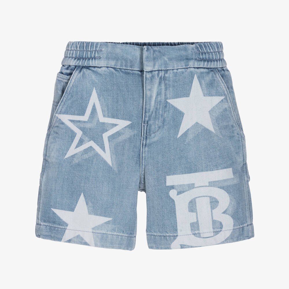 Boys Light Blue Denim Shorts