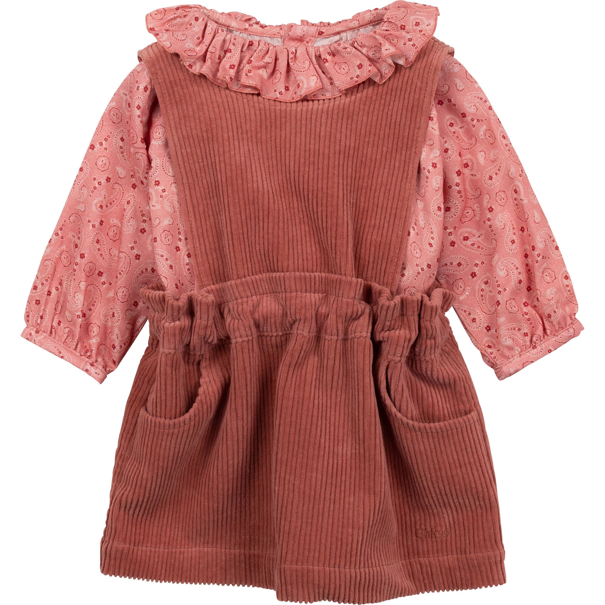 Baby Girls Pink Dress Set
