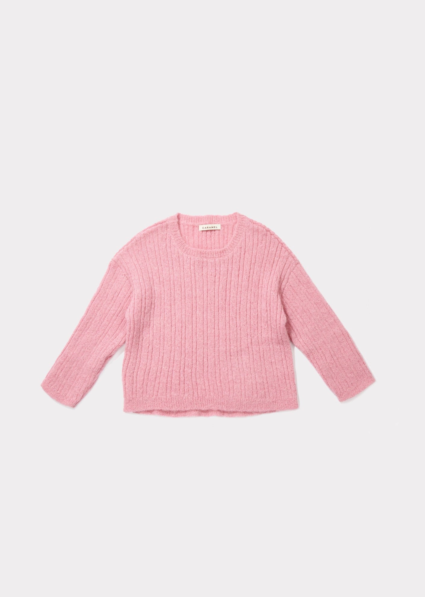 Girls Pink Knitted Sweater