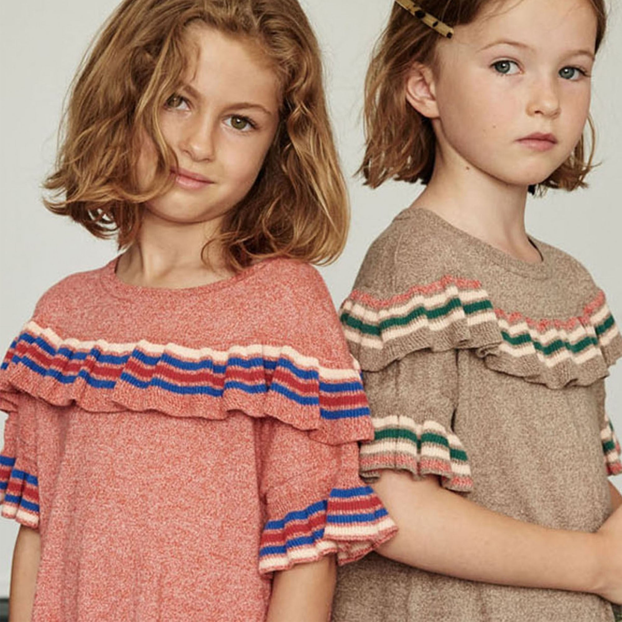 Girls Strawberry Cotton Knitwear Dress