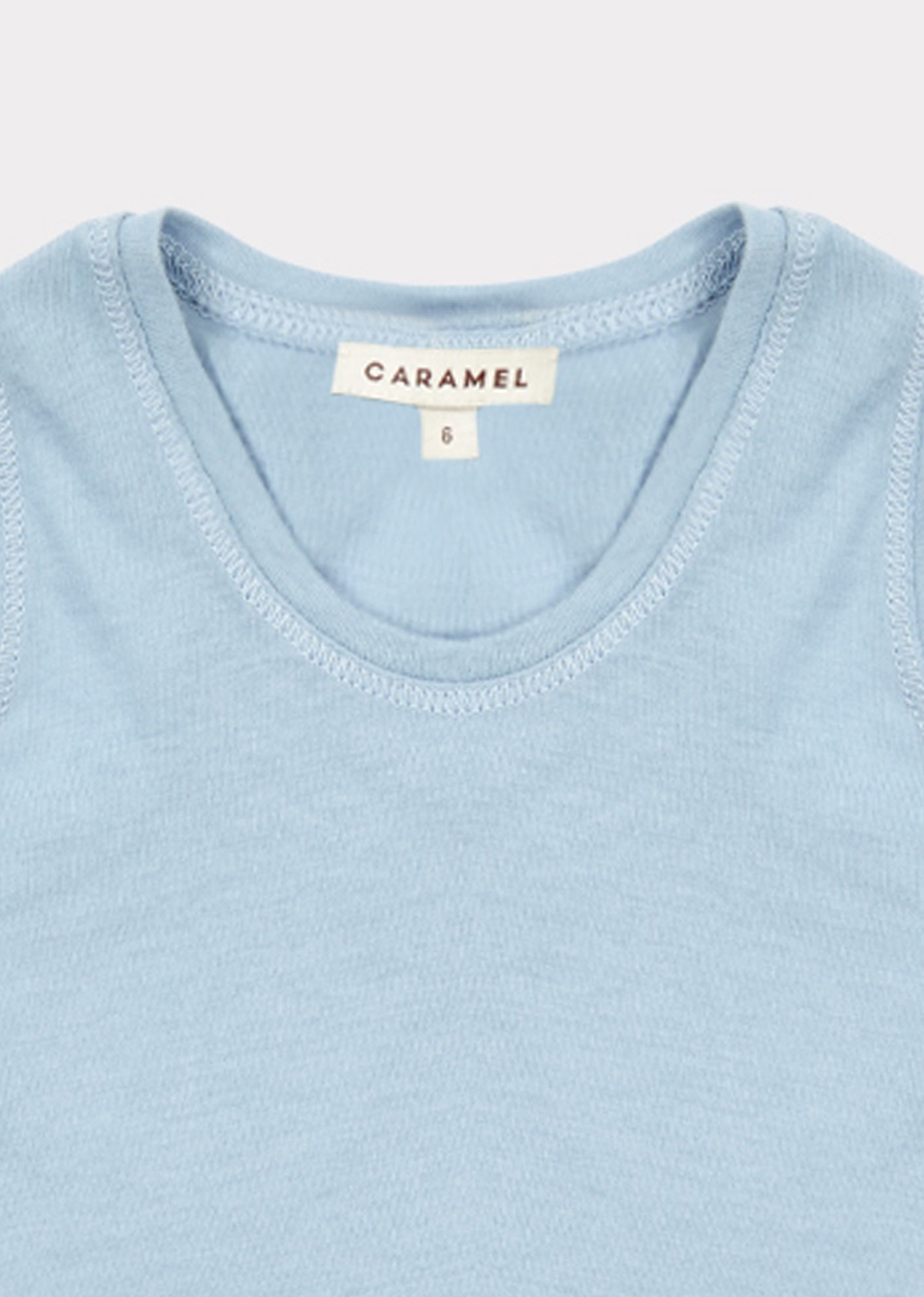 Baby Light Blue Cotton Jersey Vest