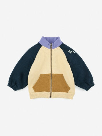 Baby Boys & Girls Beige Zip-Up Top